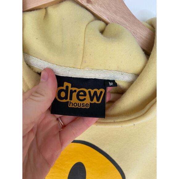 Drew House Sweatshirt Medium Yellow Mascot Hoodie, 90's y2k - Picture 5 of 6